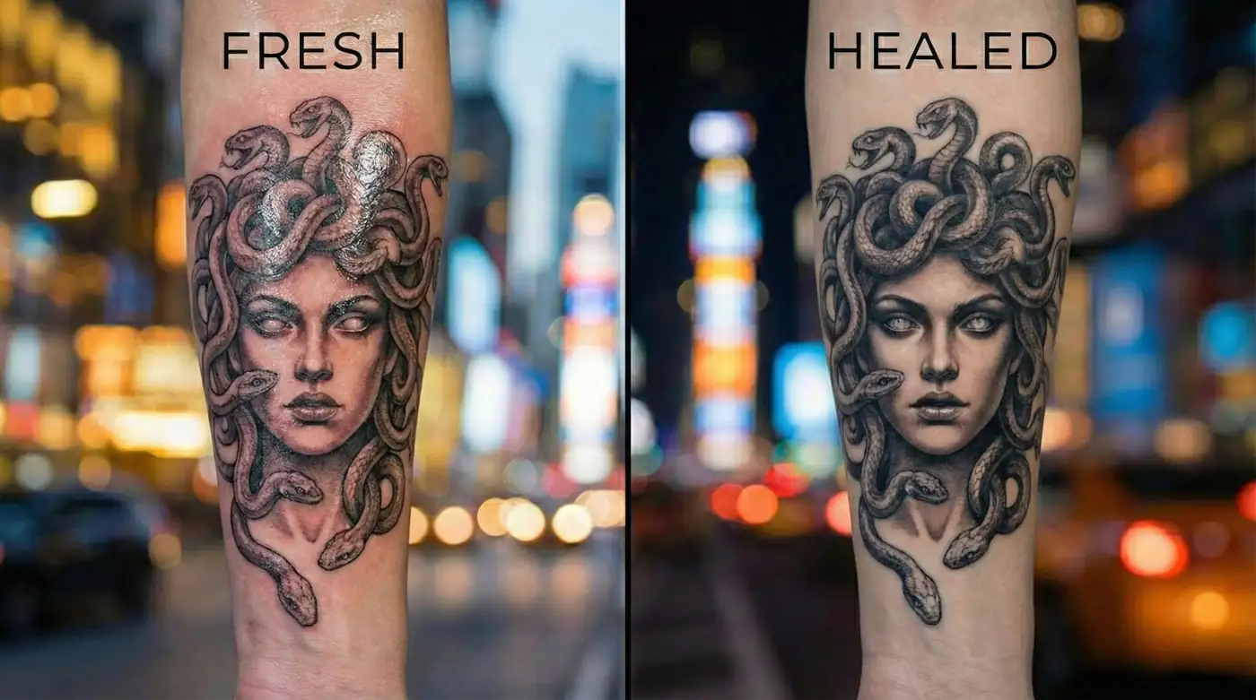 Medusa — fresca vs. curada